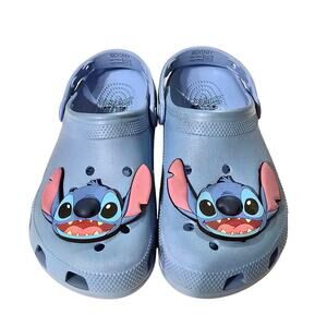 Crocs Adults Unisex Stitch Classic Clogs Blue, Size W 9